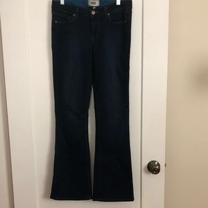 Paige Denim Dark Wash Boot Cut Jeans